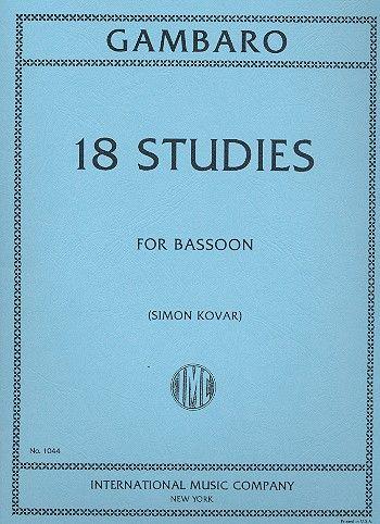 18 Studi (Kovar) - Giovanni Battista Gambaro | Suono Flauti
