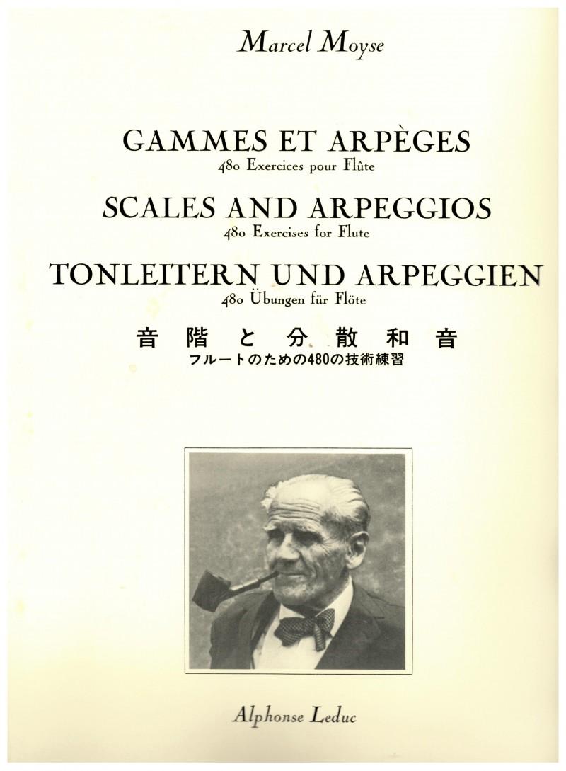 Gammes et Arpeges, 480 Exercices pour Flûte - Marcel Moyse | Suono Flauti