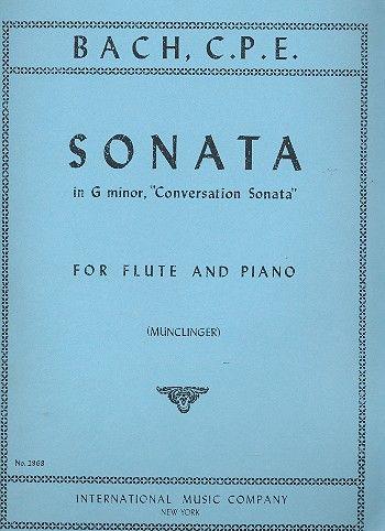 Sonata in G minor. (Conversation Sonata) (Munclinger) - Carl Philipp Emanuel Bach | Suono Flauti