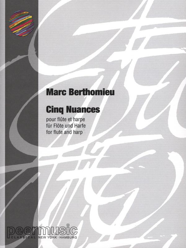 5 Nuances, Flöte und Harfe - Marc Berthomieu | Suono Flauti