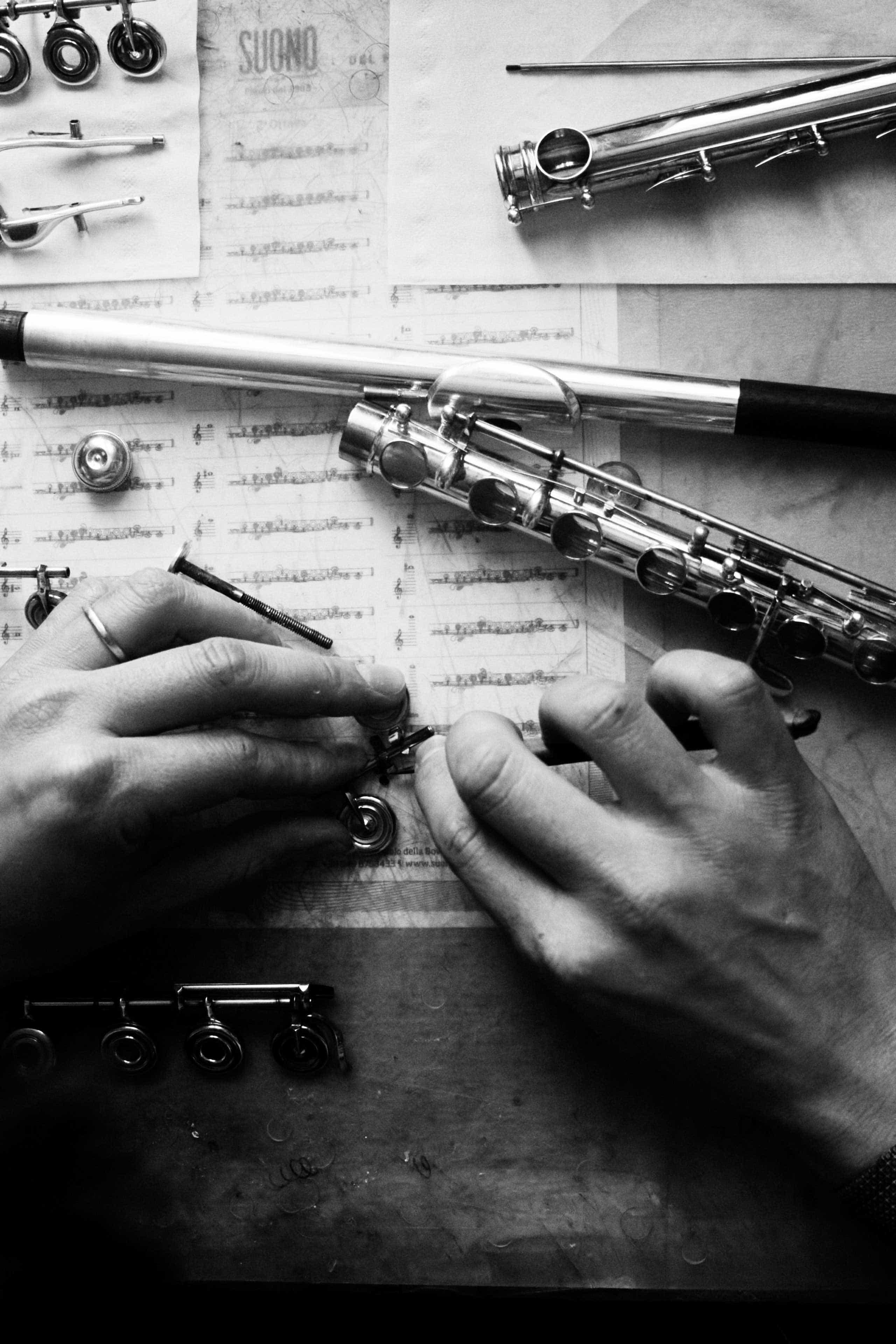 Riparazione strumenti musicali a fiato