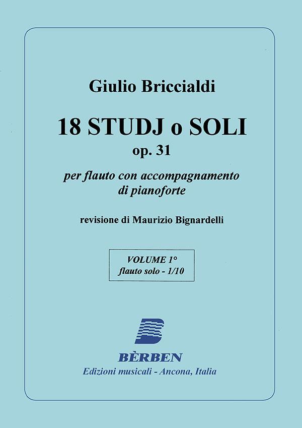 18 Studi O Soli Opus 31 Vol. 1 - Giulio Briccialdi | Suono Flauti