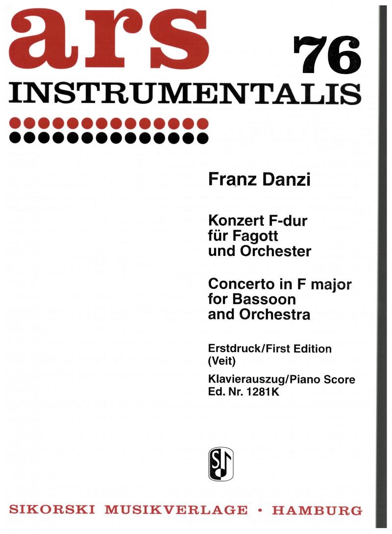 Konzert F dur für Fagott und Orchester - Franz Danzi | Suono Flauti