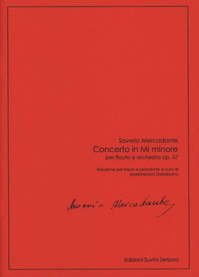 Concerto in Mi minore Op. 57, Riduzione per flauto e pianoforte a cura di Mariateresa Dellaborra - Saverio Mercadante | Suono Flauti