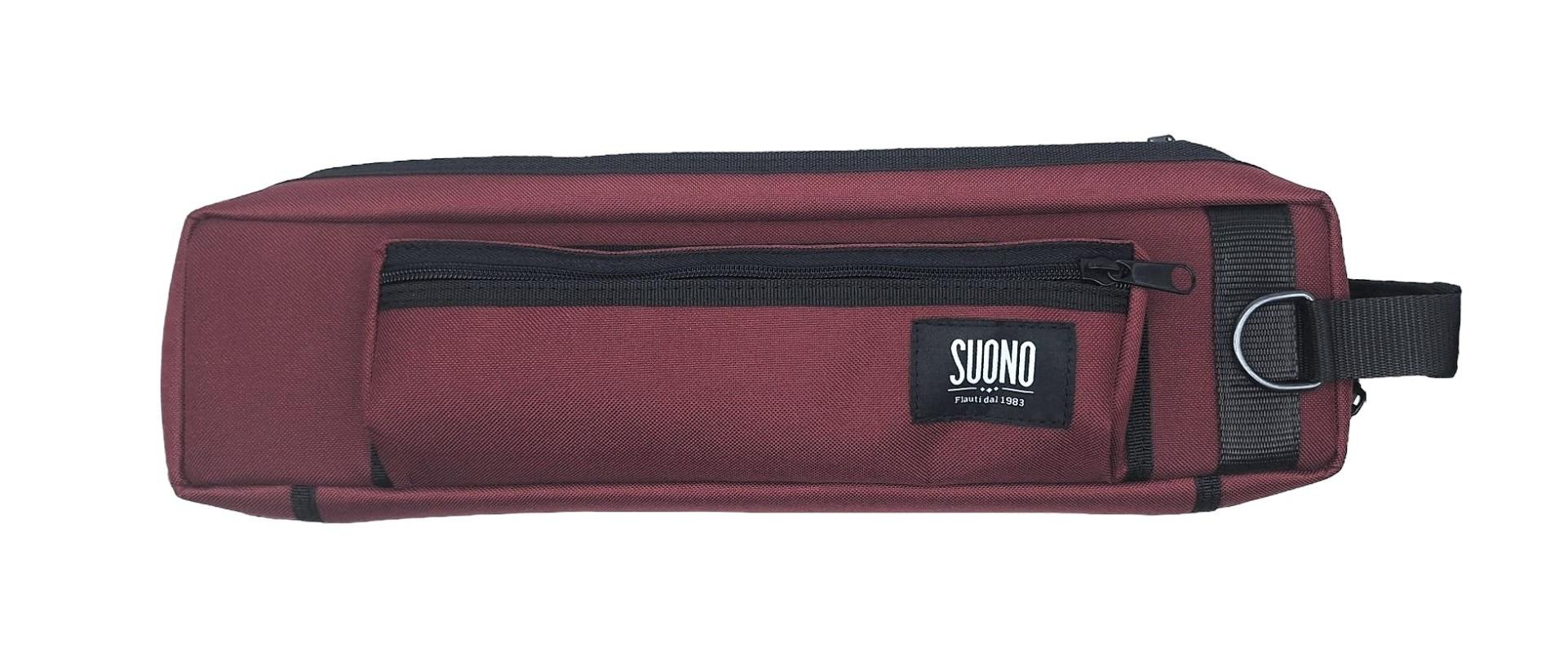 E/321 Borsa per flauto traverso bordeaux | Suono Flauti