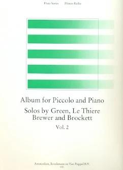 Album For Piccolo & Piano 2, Solos by Green, Le Thiere Brewer and Brockett | Suono Flauti