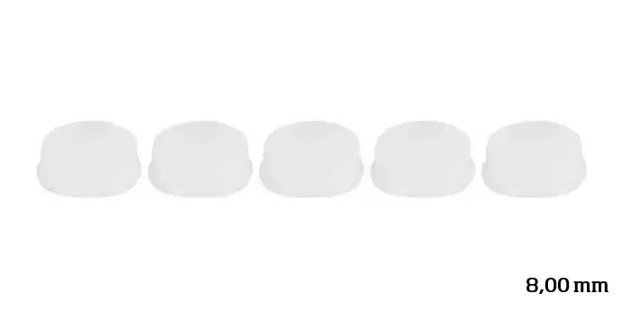 Tappi in silicone per flauto aperto (Set 5 pz.) - Diam. 8,0 mm | Suono Flauti