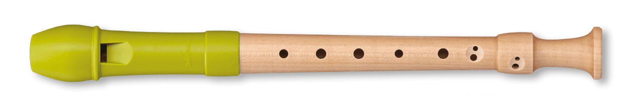 17411 FIPPLE Lere soprano apple green barocco doppi fori | Suono Flauti