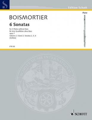 6 Sonaten 2, Opus 7, vol.2 Sonatas:2,5,6 - Joseph Bodin de Boismortier | Suono Flauti