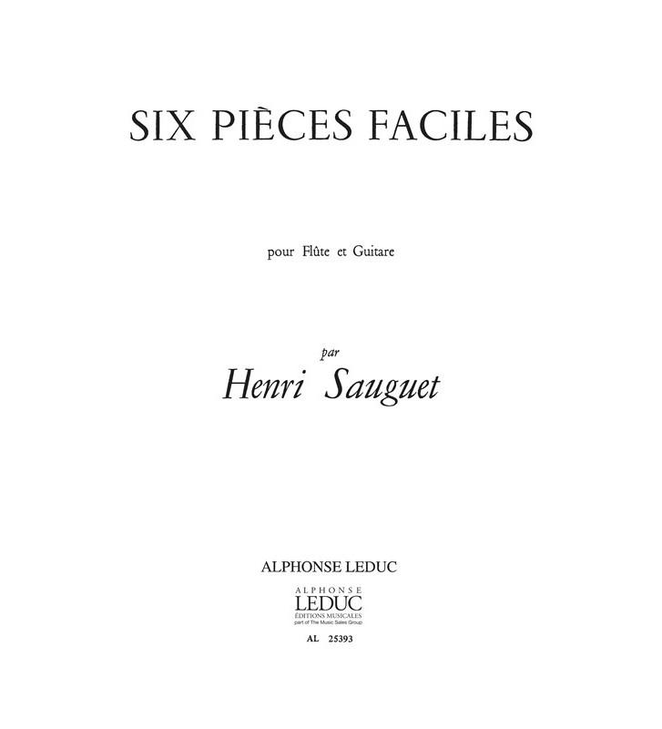 6 Pieces Faciles - Henri Sauguet | Suono Flauti