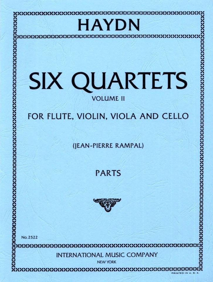Six Quartets for Flute, Violin, Viola & Cello, Volume 2 - Franz Joseph Haydn | Suono Flauti