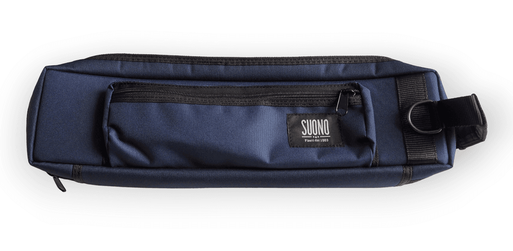 E/321 Borsa per flauto traverso blu navy | Suono Flauti