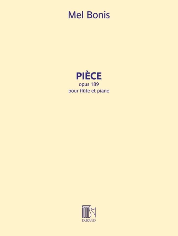 Pièce pour flûte et piano, Opus 189 - Mel Bonis | Suono Flauti