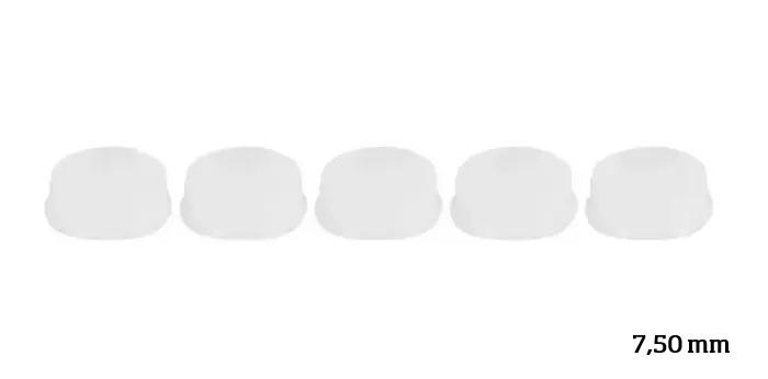 Tappi in silicone per flauto aperto (Set 5 pz.) - Diam. 7,5 mm | Suono Flauti