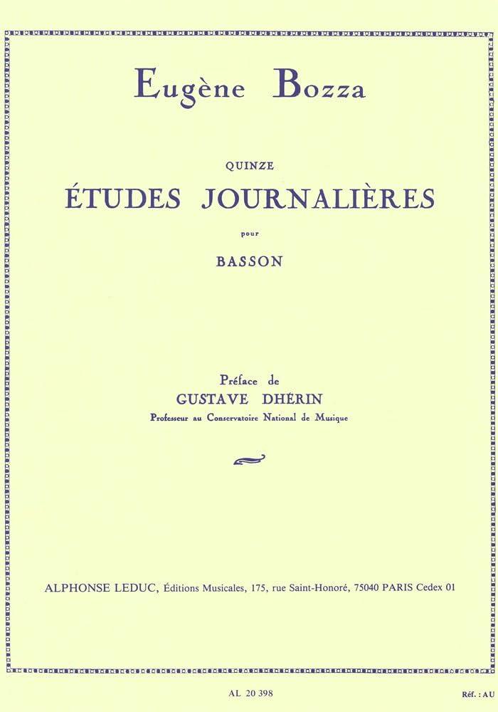 15 Etudes Journalières - Eugène Bozza | Suono Flauti