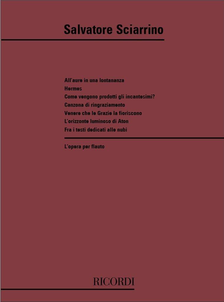 L'Opera Per Flauto 1 - Salvatore Sciarrino | Suono Flauti