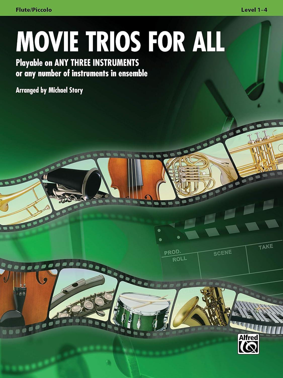 Movie Trios for All, Playable on any three instruments or any number of instruments in ensemble | Suono Flauti