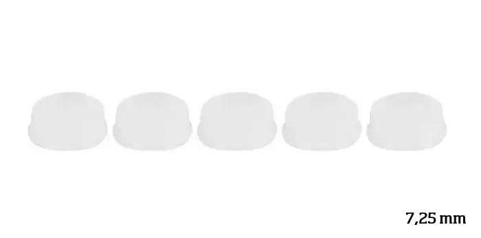 Tappi in silicone per flauto aperto (Set 5 pz.) - Diam. 7,25 mm | Suono Flauti