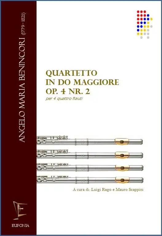 QUARTETTO DI FLAUTI IN DO MAGG. OP 4 NR. 2 PER FLAUTI - BENINCORI A. M. | Suono Flauti