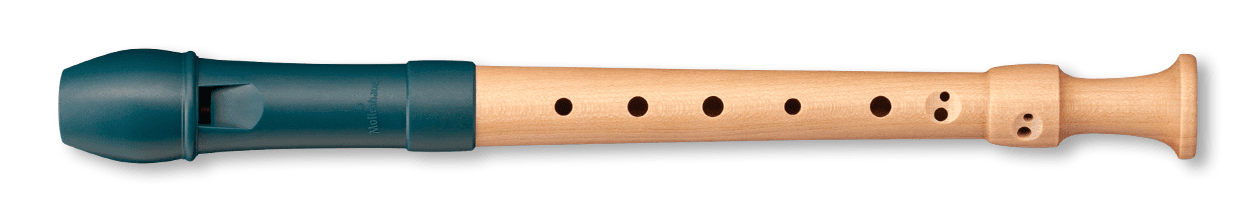17413 FIPPLE Dege soprano sea blue barocco doppi fori | Suono Flauti