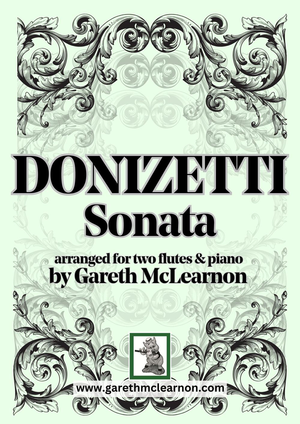 Donizetti Sonata for 2 flutes and piano - arr. Gareth McLearnon | Suono Flauti