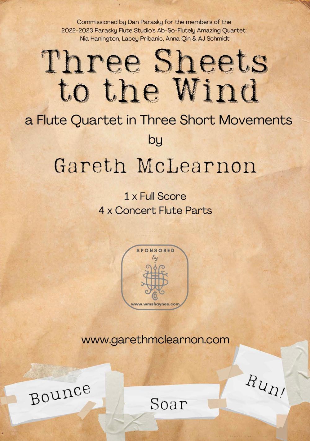 Three Sheets to the Wind - Gareth McLearnon | Suono Flauti